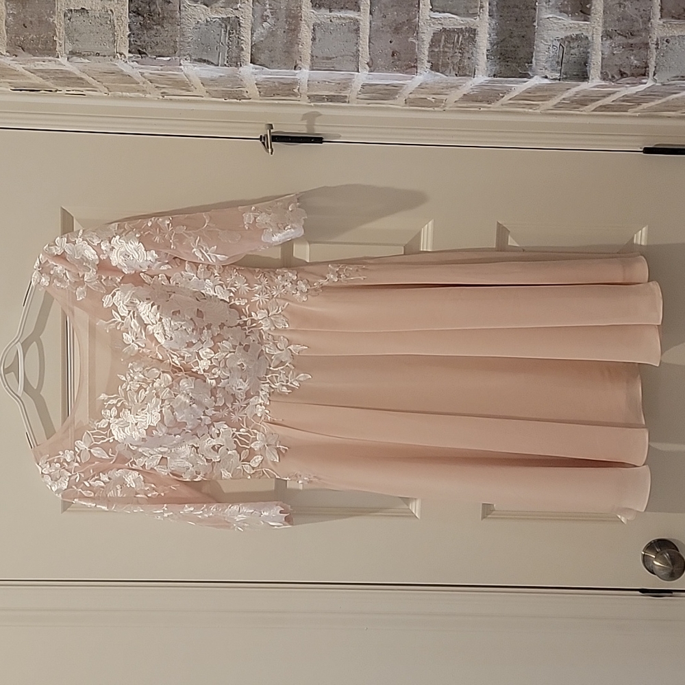Pearl pink cocktail dress